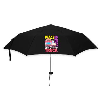 Amour paisible Amateur de camion de crème glacée - Parapluie standard - noir - Devant