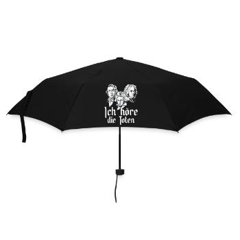 Ich höre die Toten Komponisten Klassische Musik - Regenschirm (klein) - Schwarz - Vorne