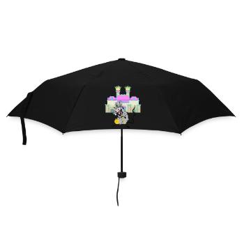 Schloss Märchen Ratte Mittelalter Nager Burg Kind - Regenschirm (klein) - Schwarz - Vorne