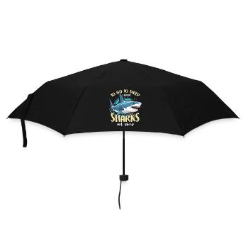 Shark Hunting To Go To Sleep I Fossil Hunting - Umbrella (small) - black - Front