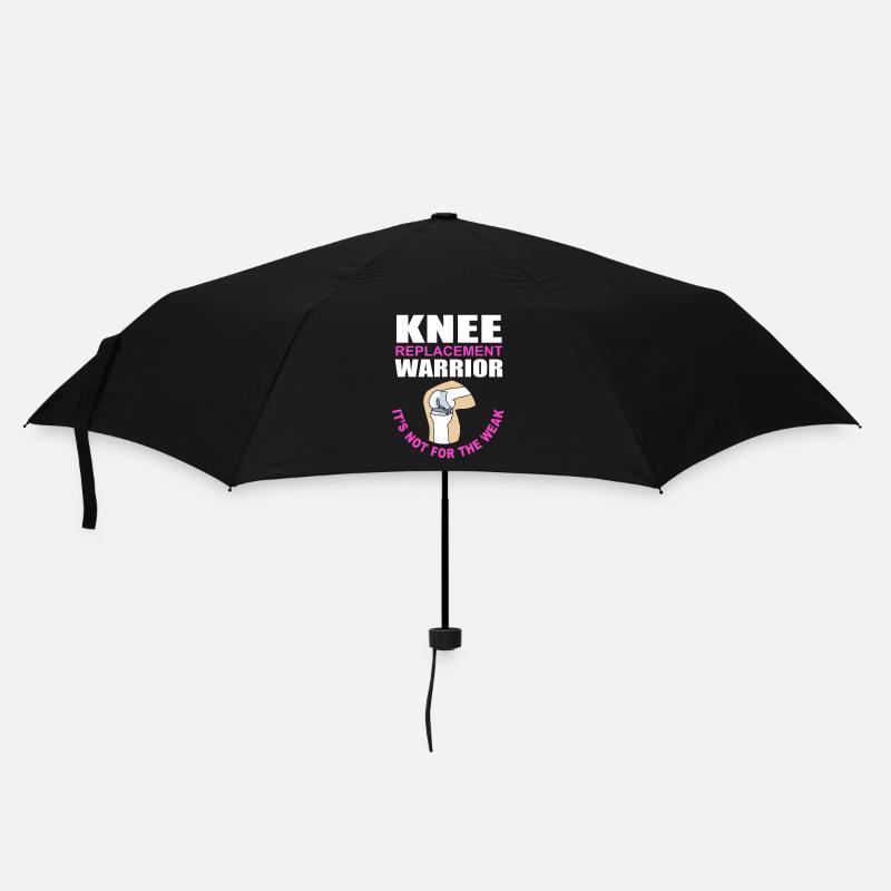 Knie Operation - Regenschirm (klein) - Schwarz