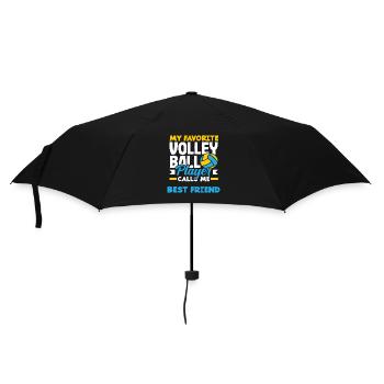 Mein Lieblings-Volleyballspieler Bester Freund - Regenschirm (klein) - Schwarz - Vorne