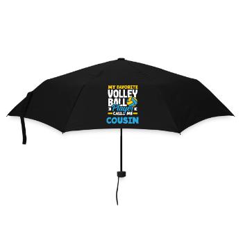 My favorite volleyball player cousin - Umbrella (small) - black - Front