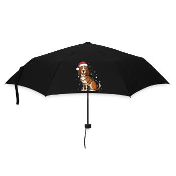 Foxhound Christmas Lights Xmas Dogs Gifts - Umbrella (small) - black - Front