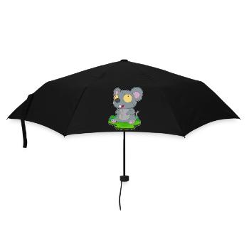 Maus Halloween Zombie - Regenschirm (klein) - Schwarz - Vorne
