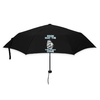 Sailor Meme Pirate Ship Ocean Sailing - Umbrella (small) - black - Front