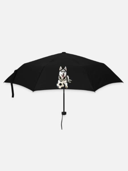 Husky sibérien - Parapluie standard - noir