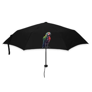 Drôle Robot Art Perroquet Cyborg Oiseau Perroquet - Parapluie standard - noir - Devant