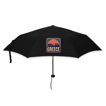 Griechenland Griechisch Ägäischen Ionischen Meer - Regenschirm (klein) - Schwarz - Vorne