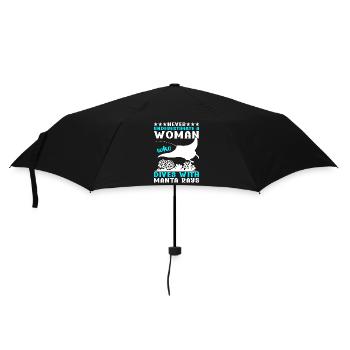 Mantarochen Großer Manta Meeresbewohner - Regenschirm (klein) - Schwarz - Vorne