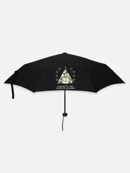 Minimalist Christmas tree: Simple elegance - Umbrella (small) - black