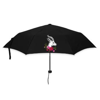 Antelope With Flowers - Umbrella (small) - black - Front