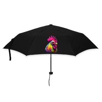 Coq Poulet Papa Poulailler Papa Poulet fermier Poulets - Parapluie standard - noir - Devant