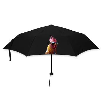Coq Poulet Papa Poulailler Papa Poulet fermier Poulets - Parapluie standard - noir - Devant