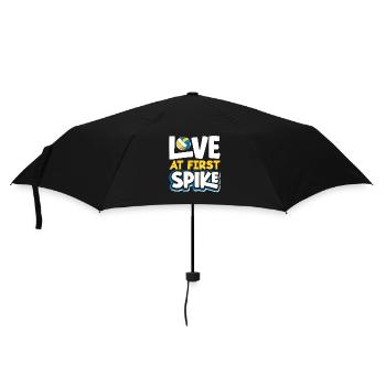 Volleyball Love at First Shot - Umbrella (small) - black - Front