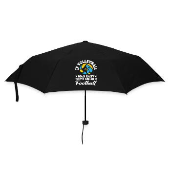 Volleyball War Einfach Nennen Sie Es Fußball - Regenschirm (klein) - Schwarz - Vorne