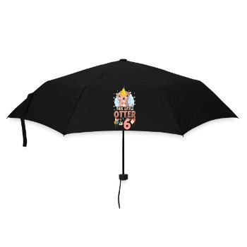Otter Birthday This Little Otter - Umbrella (small) - black - Front
