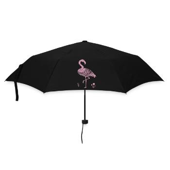 Mandala Flamingo Flamingo Waterfowl Flamingo - Umbrella (small) - black - Front