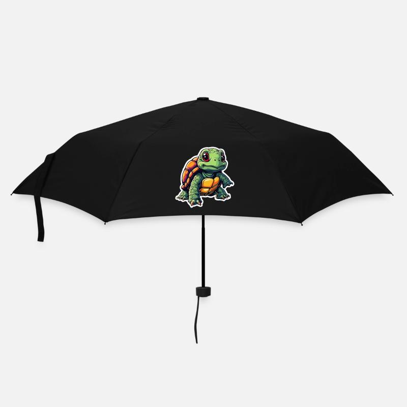 SCHILDKRÖTE - Regenschirm (klein) - Schwarz