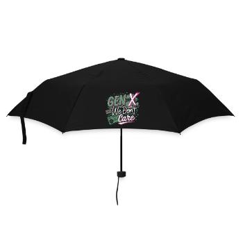 Gen X We Don't Care 4 - Regenschirm (klein) - Schwarz - Vorne