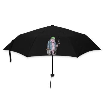 Pêche à la canne à pêche hippopotame Angler - Parapluie standard - noir - Devant
