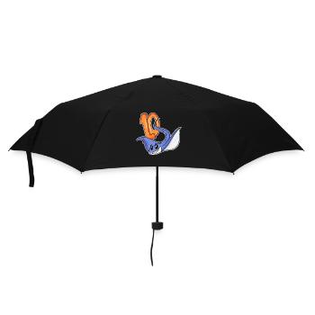 10. Geburtstag Motiv Stachelrochen - zehn - 10 Jah - Regenschirm (klein) - Schwarz - Vorne