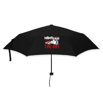 Boxing Mama Said Knock You Out - Umbrella (small) - black - Front