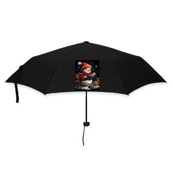 Snowman Christmas Decoration Women Men Children - Umbrella (small) - black - Front