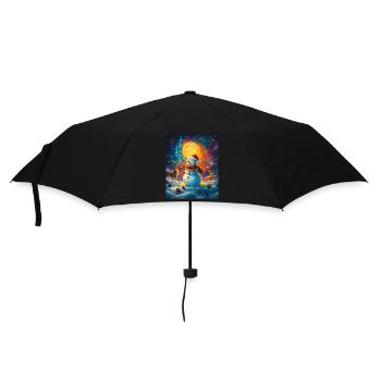 Snowman Christmas Decoration Women Men Children - Umbrella (small) - black - Front