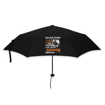 Camping I am A Camping Kinda Girl - Umbrella (small) - black - Front