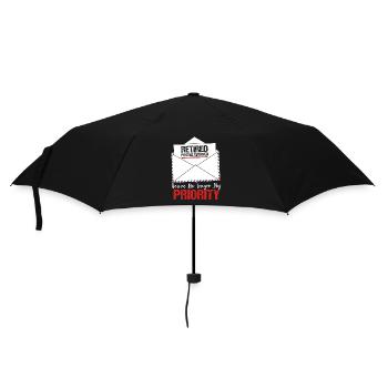 Postbote - Regenschirm (klein) - Schwarz - Vorne