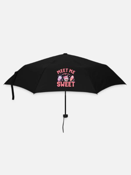 Pastry Lover Meet Me For A Sweet Cute Gift - Umbrella (small) - black