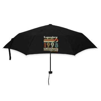 Cadeau D'anniversaire Nées En Janvier 1998 - Parapluie standard - noir - Devant