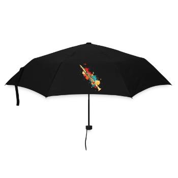 Flute Splashes of Color - Umbrella (small) - black - Front