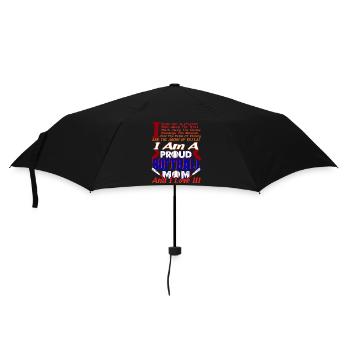 I Am A Proud Softball Mom - Umbrella (small) - black - Front