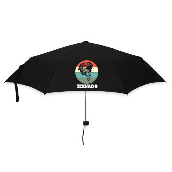 Tornado Birthday Children's Birthday Party - Umbrella (small) - black - Front