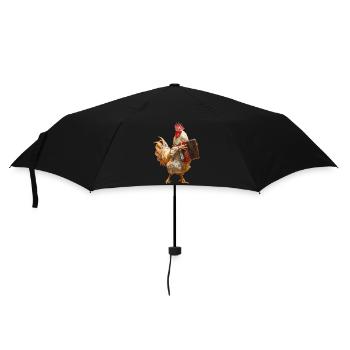 Rooster Accordion - Umbrella (small) - black - Front