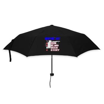 Hunting List Gun Blind Deer Story - Umbrella (small) - black - Front