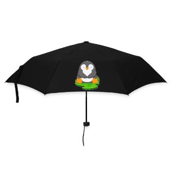 Penguin Yoga Fitness Méditation - Parapluie standard - noir - Devant