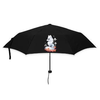 Fox Lover Woodland Flowers Art Foxes Cute Fox - Umbrella (small) - black - Front