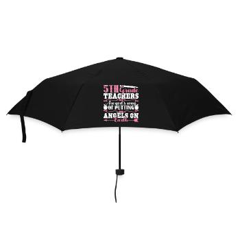 God Made 5th Grade Teachers - Umbrella (small) - black - Front
