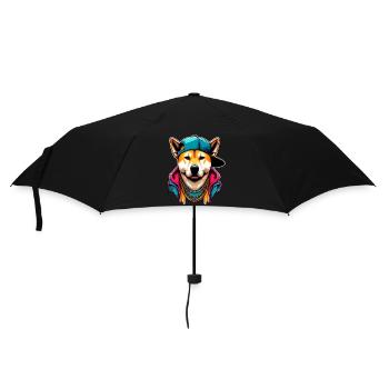 Chien - Parapluie standard - noir - Devant