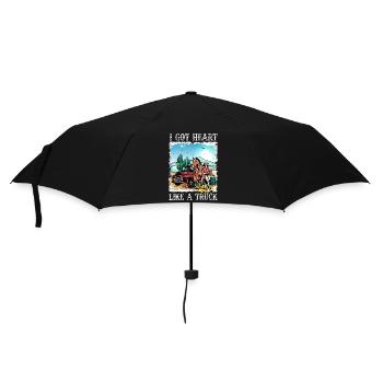 I Got A Heart Like A Truck - Umbrella (small) - black - Front
