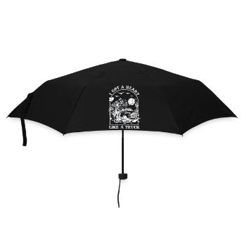 J’ai un cœur comme un camion - Parapluie standard - noir - Devant
