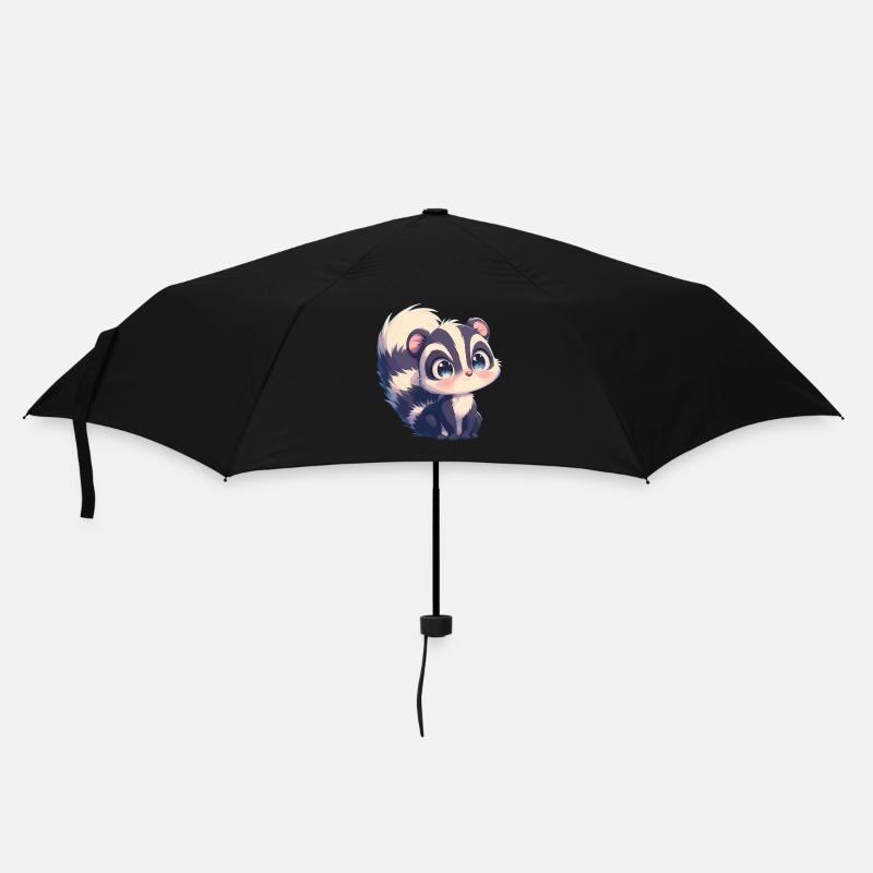Stinktiere Stinktier - Regenschirm (klein) - Schwarz