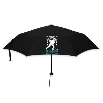 Je préfère jouer au roller hockey - Parapluie standard - noir - Devant