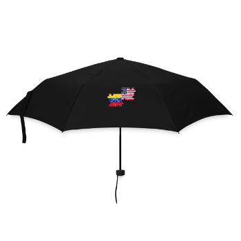 Venezuela Usa Flagge Amerikanischer - Regenschirm (klein) - Schwarz - Vorne