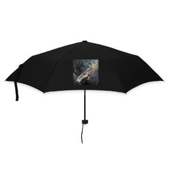 Saxophon - Regenschirm (klein) - Schwarz - Vorne