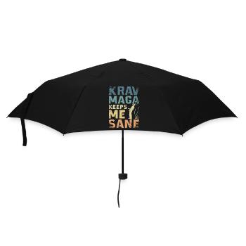 Krav maga keeps me sane - Umbrella (small) - black - Front