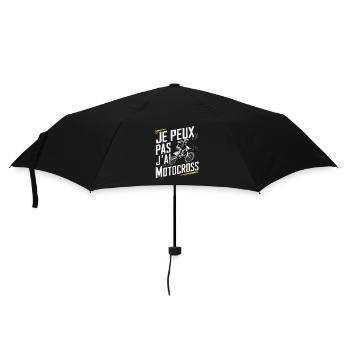 Je Peux Pas J ai Motocross Homme Humour Enduro - Parapluie standard - noir - Devant